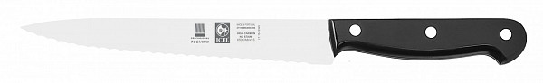 Нож для нарезки Icel 20см с волнистым лезвием TECHNIC черный 27100.8664000.200 фото